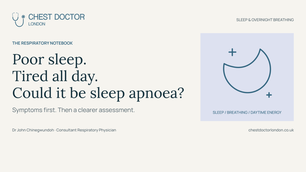 Poor sleep, tiredness and breathlessness